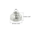 thumbnail image 2 of Uxcell Knurled Thumb Nuts 12Pcs M3 Carbon Steel Nut High Head Through Hole, Silver, 2 of 5