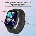 thumbnail image 6 of SHANNA Kids Smart Watch for Boys Girls Aged 4-12,  1.83'' HD Touch Screen with 30 Games and 140 Learning Cards, Music Player Camera Pedometer Story Telling, Black, 6 of 11