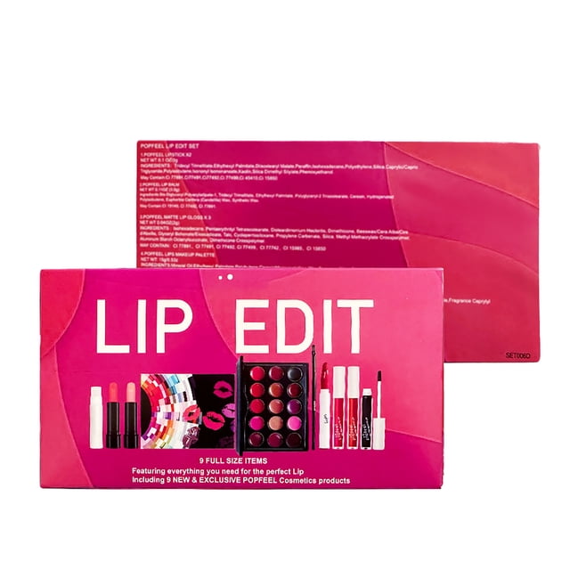 Ensemble d'Outils de Beauté Charmant Kit Complet de Maquillage Visage & Lèvres 20ml pour Application Beauté