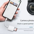thumbnail image 2 of Adecuado para lector de tarjetas de teléfono móvil Pingguo SDTF convertidor universal dos en uno cámara plana OTG línea de transmisión, 2 of 4