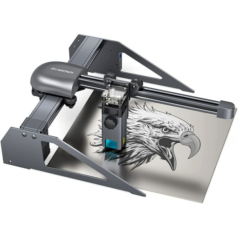 ATOMSTACK Portable Laser Engraving Machine P7 30W, Mini Laser Engraver 5W  Output Power for Metal Engraving, Wood Laser Cutting, Eye Protection