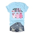thumbnail image 2 of HCYSFG Womens Halloween T Shirts Crewneck Short Sleeve Mean Ghouls Ghost Letter Graphic Relaxed Fit Holiday Tees Fall Tops, 2 of 4