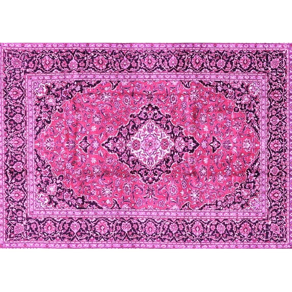 Ahgly Company Indoor Rectangle Persian Pink Traditional Area Rugs, 3' x 5'