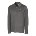 thumbnail image 2 of Men's Cutter & Buck Steel Louisville Cardinals Advantage Tri-Blend Pique Long Sleeve Polo, 2 of 3