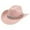 Pink, variant on Fgnfyis Stylish Cowboy Hat for Men and Women Western Elegant Jazz Hat with Fringe Rhinestone Decorations Cowboy Hats for Women Black