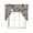 Brown, variant on Brown Landmarks Kitchen Swag Valances for Windows, Modern Abstract Global Artwork Swag Valances Curtains for Living Room, Rod Pocket Window Treatments for Bathroom, Bedroom, Cafe, 56"x36"