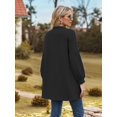 thumbnail image 6 of Women'S Crochet Open Cardigan Long Sleeve Cover Up Summer Black S, 6 of 7