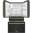 thumbnail image 7 of ZLINE 36" Autograph Edition 21.6 cu. ft Freestanding French Door Refrigerator with Water and Ice Dispenser (RFMZ-W-36-BS-CB), 7 of 7