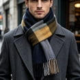 thumbnail image 5 of Atkumj Men's Scarf Trendy Warm Cozy Tassels Winter Scarf for Cold Weather, 5 of 6