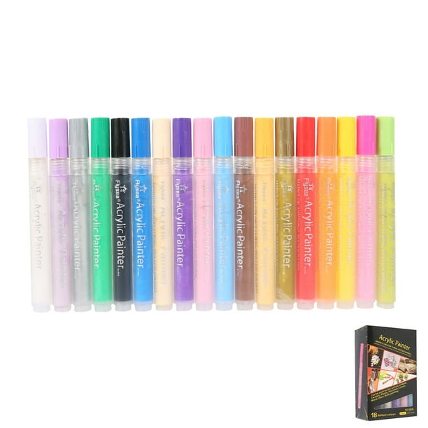 ODOMY Acrylic Paint Marker Pens Medium Reversible Tip colorfairy Water