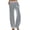 Grey, variant on Velvet Pants Women 2026 Fall Winter Elastic Waist Drawstring Wide Straight Leg Casual Loose Dressy Pants with Pockets
