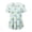 Light Blue, variant on Easter Scrub Tops Women Stretchy Vneck Short Sleeve Cute Bunny and Eggs Printed Nurse Working Uniforms with 2 Pockets (Green, M)