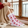 thumbnail image 4 of Loritta 6 Pairs Womens Crew Socks Cotton Novelty Socks Colorful Funny Socks Valentine's Day Gifts, Size 5-9, 4 of 6