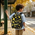 thumbnail image 6 of Softballs and Text Black Pattern 17" School Backpacks for Teens,Waterproof Oxford Fabric,S-Shape Padded Straps for School,Travel,Hiking,Camping, 6 of 6
