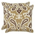 thumbnail image 1 of Safavieh Brian 18" Decorative Pillows in Desert Brown (Set of 2), 1 of 4