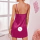 thumbnail image 5 of Camisón corto de satén para mujer, lencería de moda, ropa interior cómoda, camisón de mujer, 5 of 7