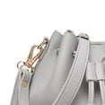 thumbnail image 4 of ziyahi Bucket Shoulder Bag Drawstring Bag Purse Handbags Small Shopping Gray, 4 of 4