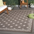 thumbnail image 2 of Safavieh Courtyard Rowan Geometric Indoor/Outdoor Area Rug, Light Brown/Beige, 6'7" x 9'6", 2 of 16
