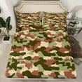 thumbnail image 2 of Erosebridal Camo Bed Sheets Set Twin Size for Teens, Vintage Camouflage Bed Sheets Twin, Military Print Decor, 3pcs, 2 of 7