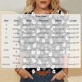 thumbnail image 3 of Women Halloween Ghost Pumpkin Bat All Over Print Crew Neck 3/4 Sleeve Casual T-Shirt Black 3XL, 3 of 5