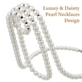 thumbnail image 2 of Shisuyan Pearl Necklace Shaped Wine Rack Creative Suspension Red Wine Display Rack Stand White, 2 of 8