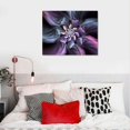 thumbnail image 3 of Creowell Bauhinia Chinese Redbud Purple Flower Plant Botany Picture Flower Artwork Oil Painting on Canvas Stretched and Framed 20x16 inch Print Home Decor Living Room Bedroom Wall Art Hanging, 3 of 3