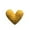 Yellow, variant on Heart Shaped Pocket Greeting Card Warmth Festive Suitable Couples Expression Blank Note Inside Envelope, 6x7 cm, Pink