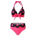 thumbnail image 3 of Gibobby Conjunto de Traje de Baño para Mujer Swimjupmsuit Tamaño Bikini Acolchado Más Traje de baño Ropa de playa Estampado Traje de baño Mujer Trajes de(Rosa,M), 3 of 5
