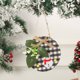 thumbnail image 4 of Guirnalda navideña de para vacaciones, fiesta de Navidad, árbol colgante, chimenea, pared, ventana, puerta, redonda, decoración Kits de decoración para fiestas Muñeco de nieve blanco negro Billuyoard HA069784-02, 4 of 6