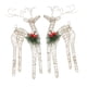thumbnail image 5 of 2 figuras de ciervo iluminadas para decoración navideña, renos navideños de metal para escritorio Champán, 5 of 9