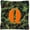 Camo Green, variant on Letter Q Monogram - Camo Green Fabric Decorative Pillow