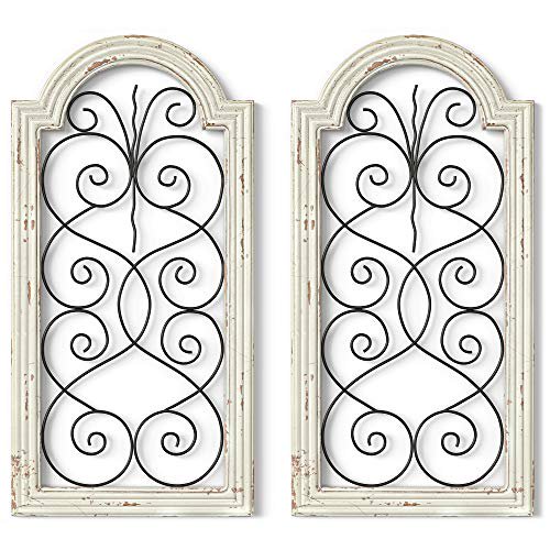 Barnyard Designs Rustic Wood And Metal Wall Decor Large Decorative Wrought Iron Scroll Art Vintage Farmhouse Home 16 X 32in Set Of 2 Com - Oversized Wrought Iron Wall Decor Barnyard Designs Rustic Wood And Metal Wall Decor Large Decorative Wrought Iron Scroll Art Vintage Farmhouse Home 16 X 32in Set Of 2 Com - Oversized Wrought Iron Wall Decor