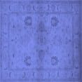 thumbnail image 1 of Ahgly Company Indoor Square Oriental Blue Industrial Area Rugs, 3' Square, 1 of 4