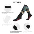 thumbnail image 5 of Lsque Vintage Wolf Warrior Pattern Sport Compression Socks for Men & Women 15-20 mmHg Knee High Nurse Pregnant Running Medical and Travel Athletic, 5 of 6