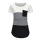 thumbnail image 2 of Blusa de maternidad de verano de manga corta para mujer de Honeeladyy, blusa de lactancia a rayas con cuello redondo y manga corta con bolsillo, 2 of 4