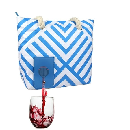 

Food Storage Insulated Wine Bag Portable Portable Beach Wine Bag Outdoor Camping Picnic Bag + Inner Container