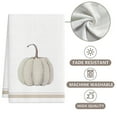 thumbnail image 4 of Oioii Fall White Pumpkin Kitchen Towels, Fall Decorations for Home, Rustic Autumn Thanksgiving Hand Towels for Bathroom Decor, Farmhouse Pumpkin Dishcloths Dish Towel for Kitchen(66CM), 4 of 7