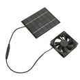 thumbnail image 2 of Solar Panel Fan Exhaust Air Ventilation Heat Dissipation Tool for Greenhouse Shed, 2 of 14
