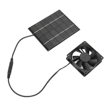 Solar Panel Fan Exhaust Air Ventilation Heat Dissipation Tool for Greenhouse Shed