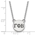 thumbnail image 2 of 925 Sterling Silver Rh-plated LogoArt Gamma Phi Beta Sm Enl Pend With Necklace; for Adults and Teens; for Women and Men, 2 of 2