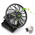 thumbnail image 4 of Elegant Choise Outdoor Solar Fan USB Rechargeable Mini Cooling Fan Clip On Desk Baby Stroller, 4 of 14
