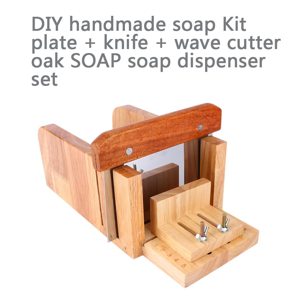 Greensen Soap Loaf Cutter Mold ,DIY Handmade Soap Tool Set Wooden Soap