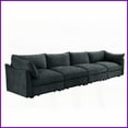 thumbnail image 3 of Modern 4-Seater Chenille Sofa with Under-Seat Storage – Spacious Wide-Deep Seat for Living Room, Gray, 3 of 21