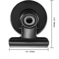 thumbnail image 2 of Magnet Clips 20 Pack, Heavy Duty Refrigerator Magnets 31mm Black for Photo Displays, Organizing Kitchen, Whiteboard, Office School Use by, 2 of 5