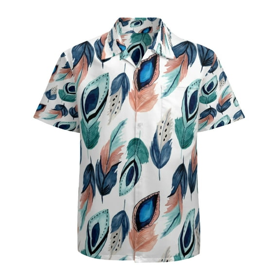 High Quality Hawaiian Shirts for Men Short Sleeve Aloha Beach Shirt Floral Summer Casual Button Down Shirts Blouses T7WSHI