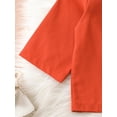 thumbnail image 5 of Toddler Girls 2 Piece Outfit Solid Color Half Sleeve Shirt and Elastic Wide Legs Pants Set, 5 of 9