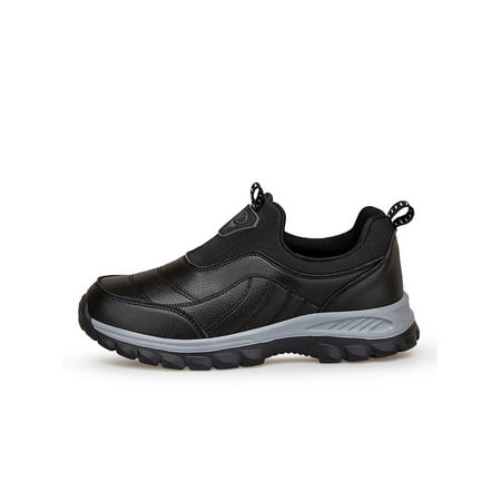 

Ferndule Womens Mens Flats Comfort Sneakers Non-Slip Walking Shoes Lightweight Slip On Casual Shoe Outdoor Breathable Women s Black 7