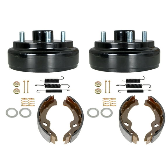 LABLT Rear Brake Hub Drums Brake Shoe Spring Kit 17082-G2 27943-G01 27944-G01 Replacement for EZGO TXT Electric 96 
