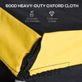 thumbnail image 4 of Aosom Bicycle Cargo Trailer, Two-Wheel Bike Luggage Wagon Bicycle Trailer with Removable Cover, Yellow, 4 of 9