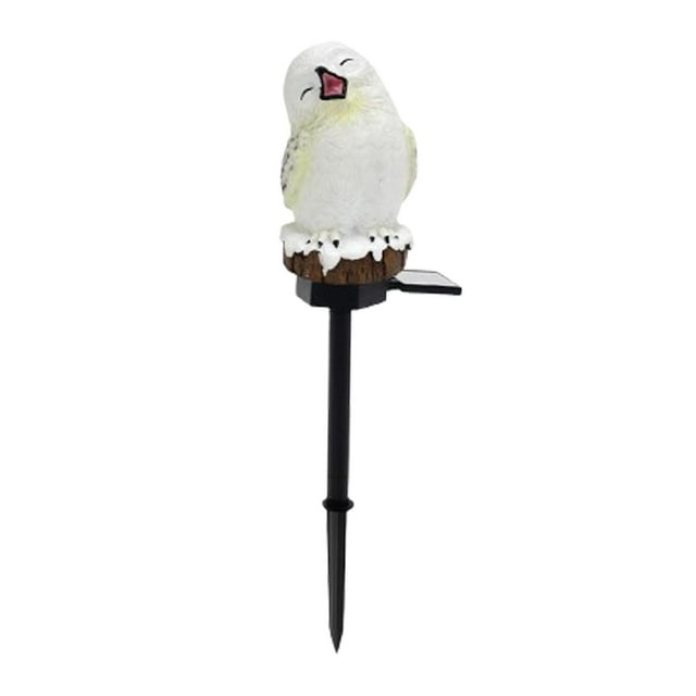 Estatua de Búho, Luz de con Energía Solar, Decoración de Jardín de Hadas, Longitud 42,8 Cm, Impermeable, Ligera, para Fiesta